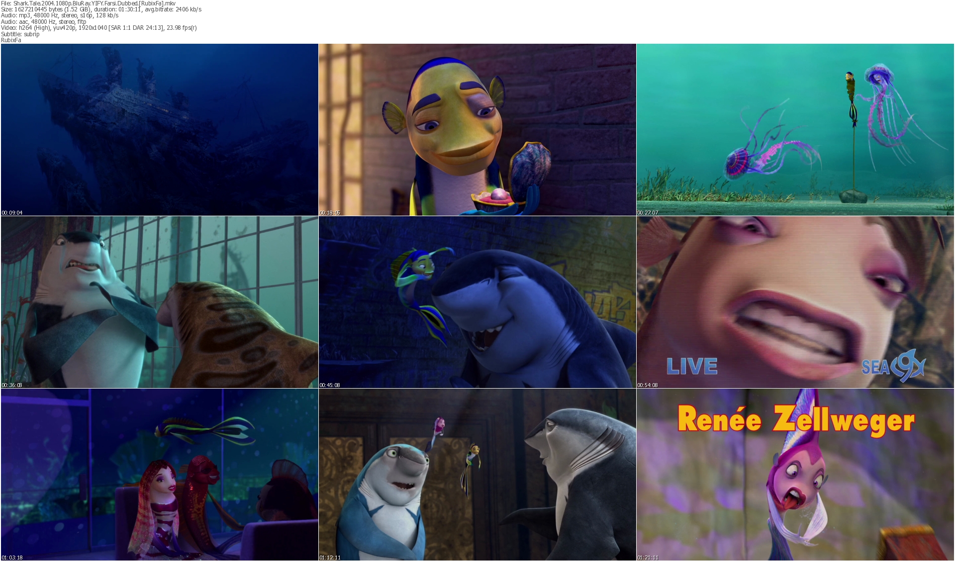 دانلود انیمیشن Shark Tale 2004 دوبله فارسی